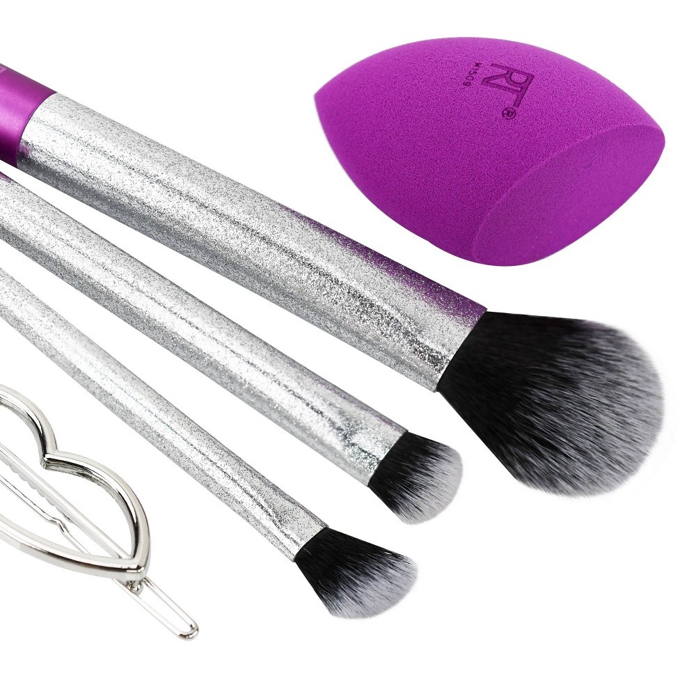 slide 2 of 6, Real Techniques Flawless Sparkle Brush Gift Set, 1 ct