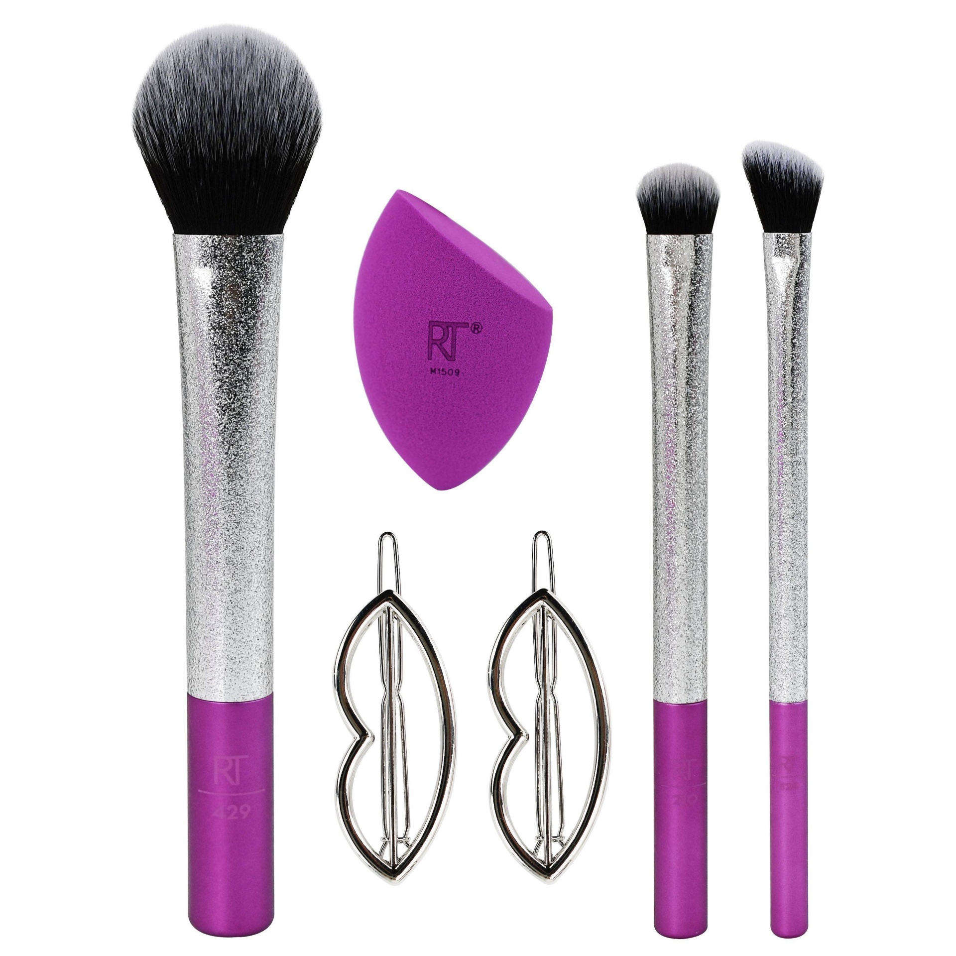 slide 1 of 6, Real Techniques Flawless Sparkle Brush Gift Set, 1 ct