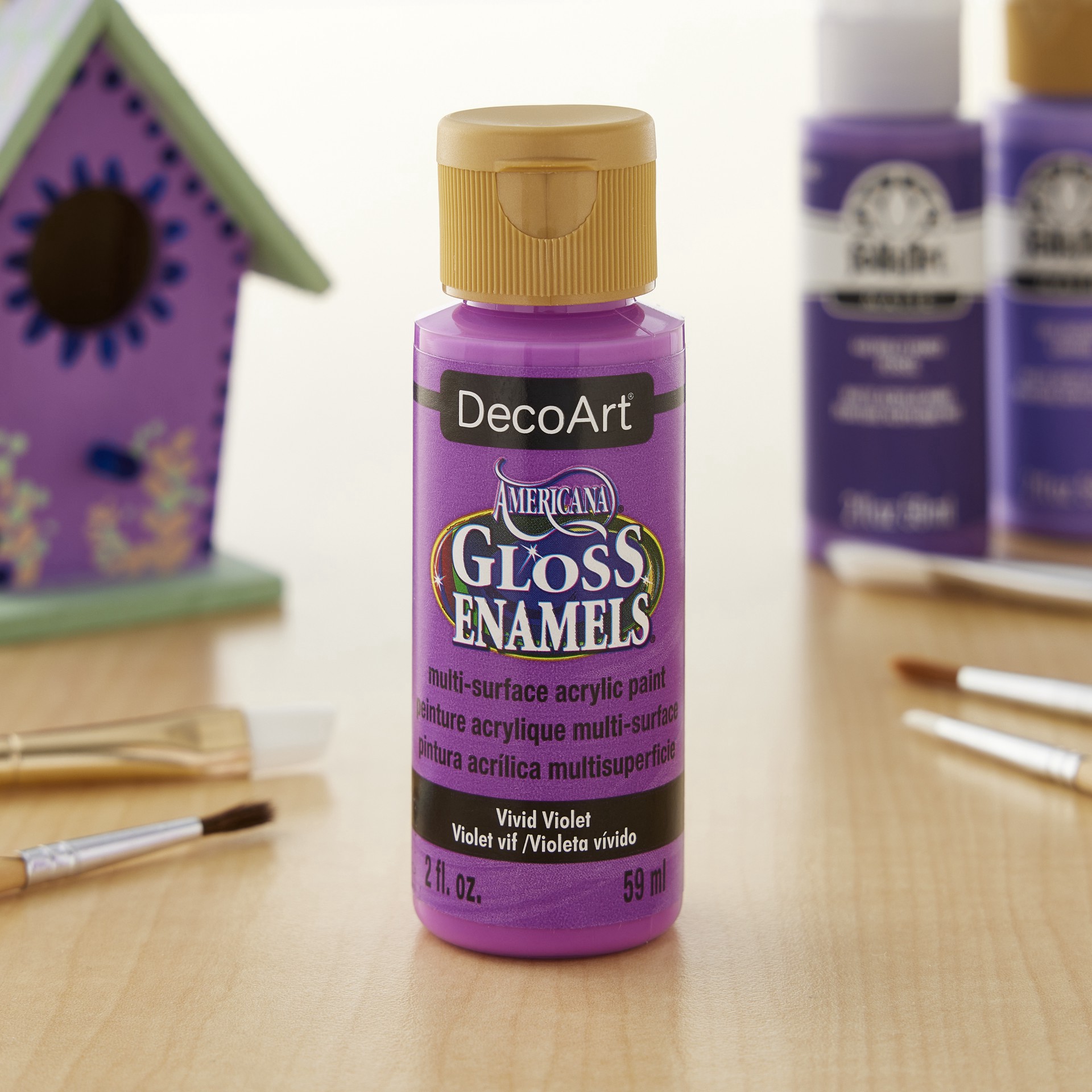 slide 2 of 2, Decoart Americana 2oz. Gloss Enamels Paint, 2 oz