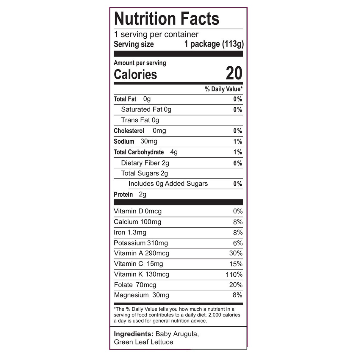 slide 5 of 7, Locally Known 8/4oz Arugula Crunch, 4 oz