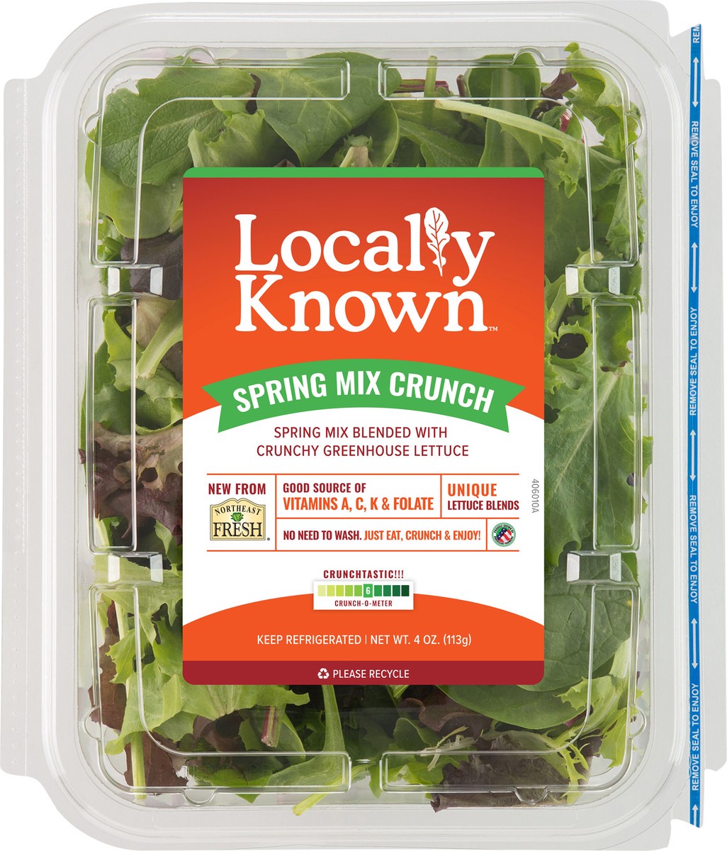 slide 3 of 7, Locally Known 8/4oz Spring Mix Crunch, 4 oz
