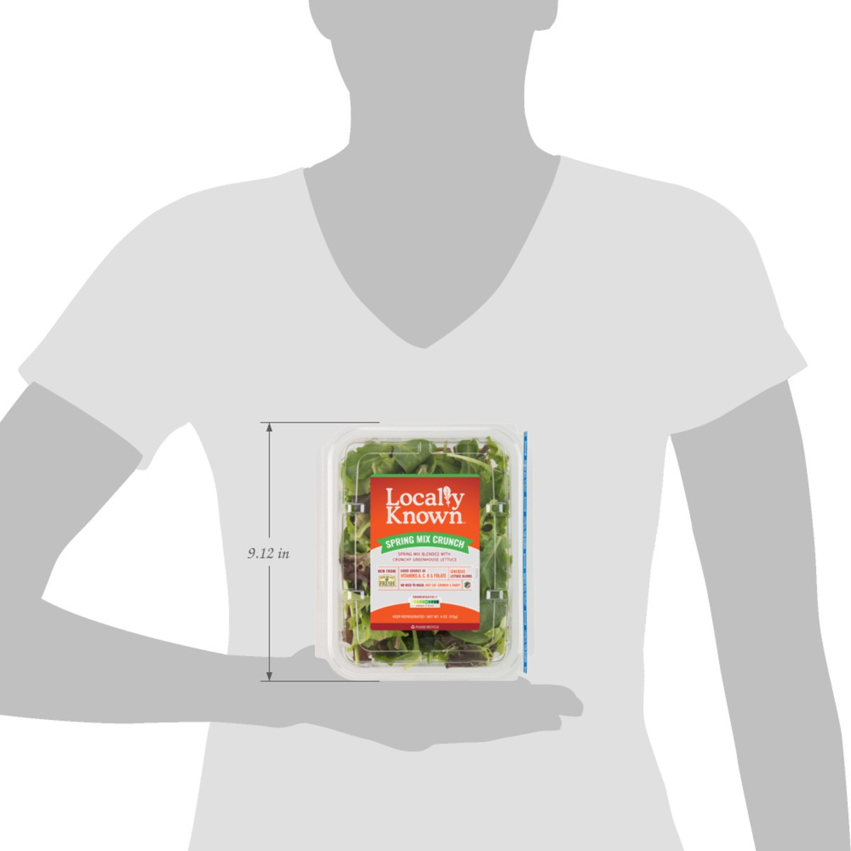 slide 2 of 7, Locally Known 8/4oz Spring Mix Crunch, 4 oz