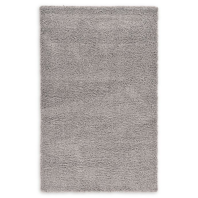 slide 1 of 6, Unique Loom Solid Shag Powerloomed Area Rug - Cloud Grey, 5 ft x 8 ft