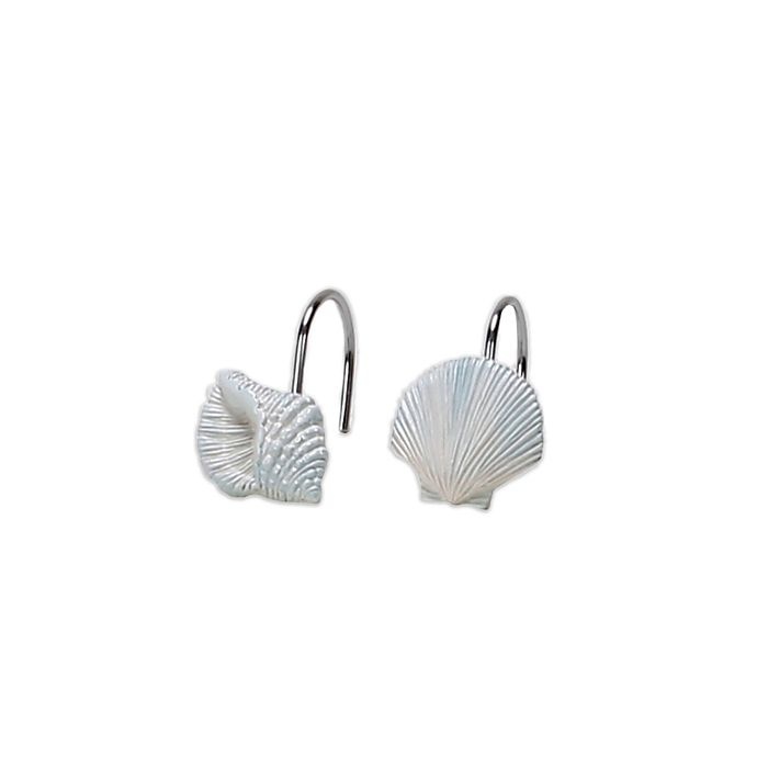 slide 1 of 1, Saturday Knight High Tide Shower Curtain Hooks, 12 ct