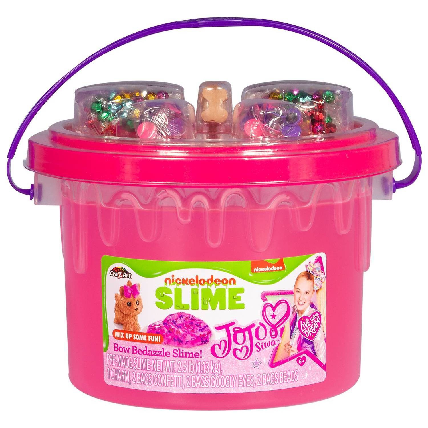 slide 1 of 5, Nickelodeon JoJo Bow Bedazzle Slime by Cra-Z-Art, 1 ct