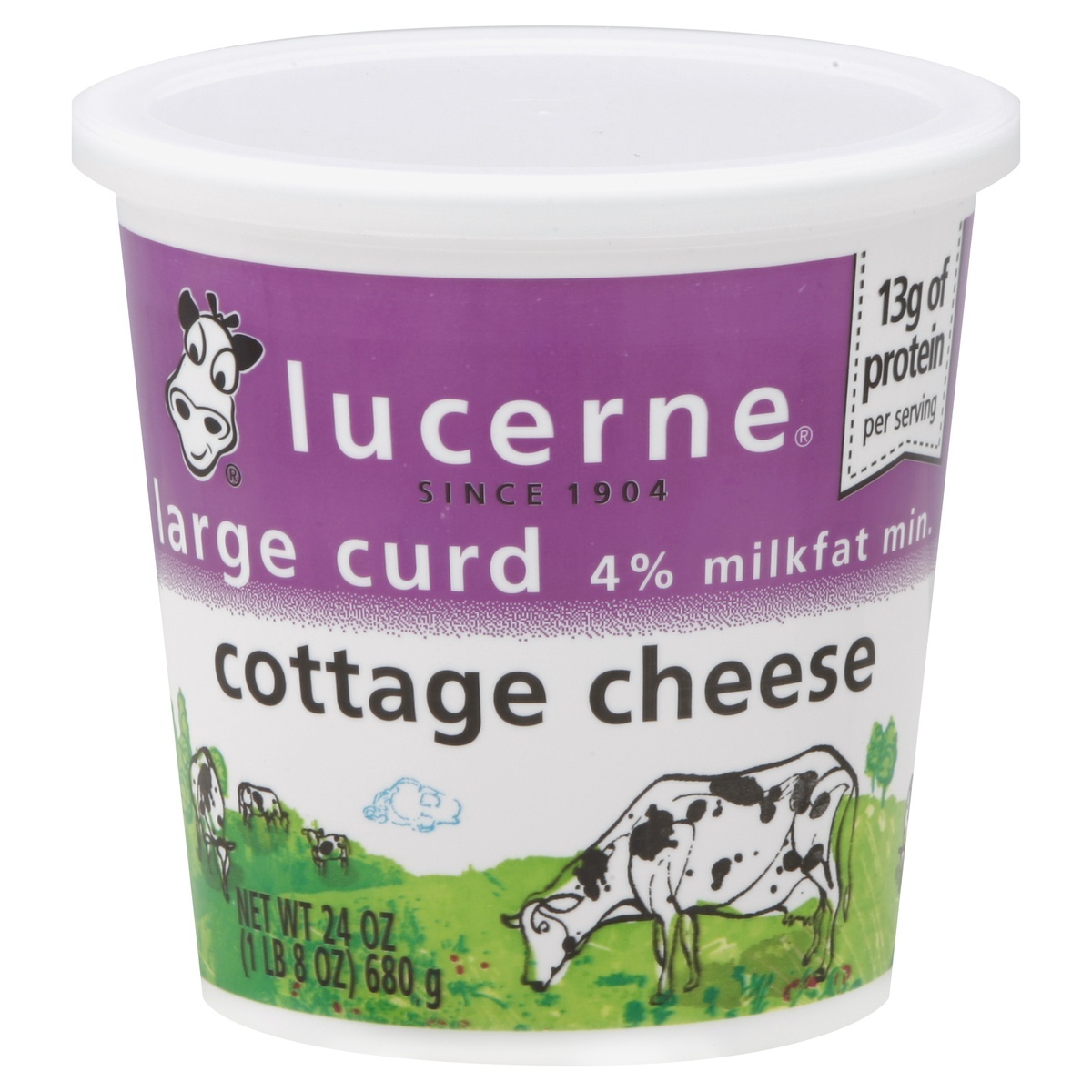 Lucerne Dairy Farms 4 Large Curd Cottage Cheese 24 oz Shipt