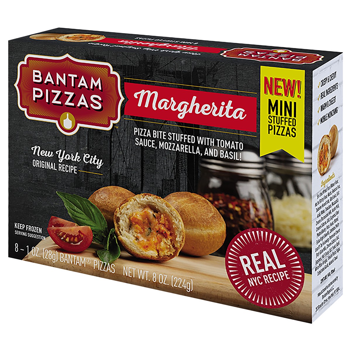slide 5 of 8, Bantam Pizzas Margherita Mini Stuffed Pizzas 8 - 1 oz Pizzas, 8 ct