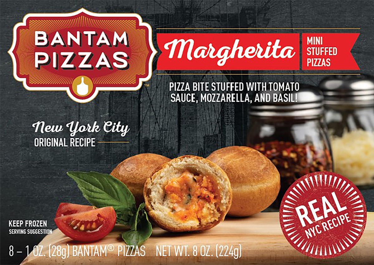 slide 8 of 8, Bantam Pizzas Margherita Mini Stuffed Pizzas 8 - 1 oz Pizzas, 8 ct