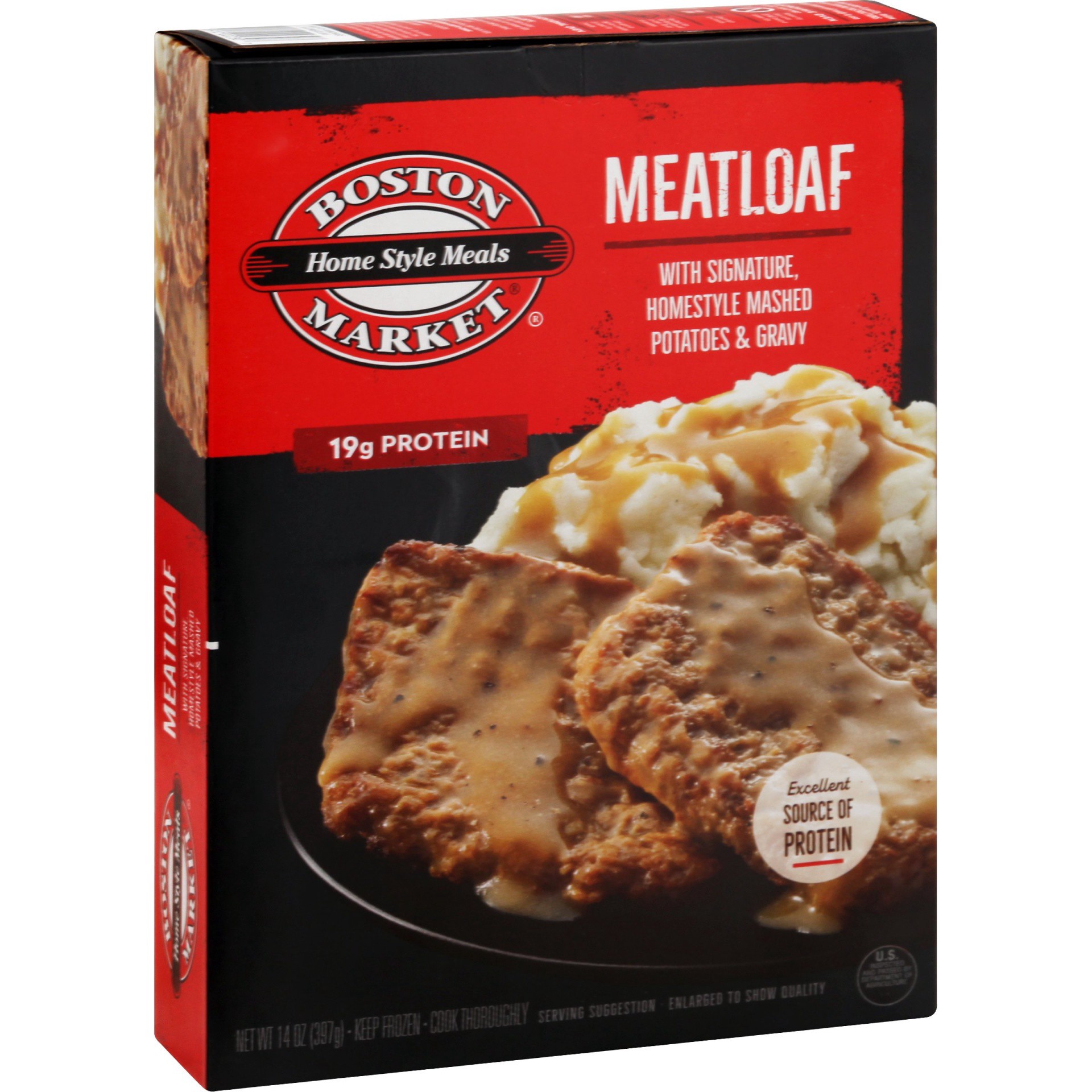slide 1 of 4, Boston Market Home Style Meals Meatloaf, 14 oz