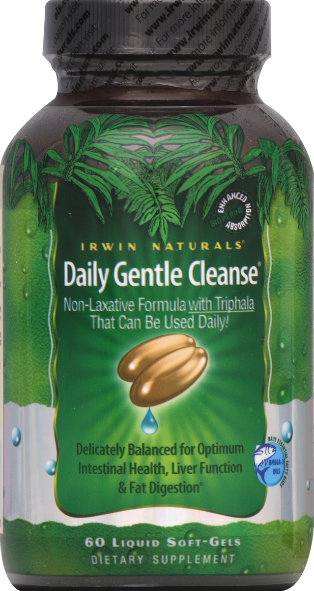 slide 2 of 2, Irwin Naturals Daily Gentle Cleanse 60 ea, 60 ct