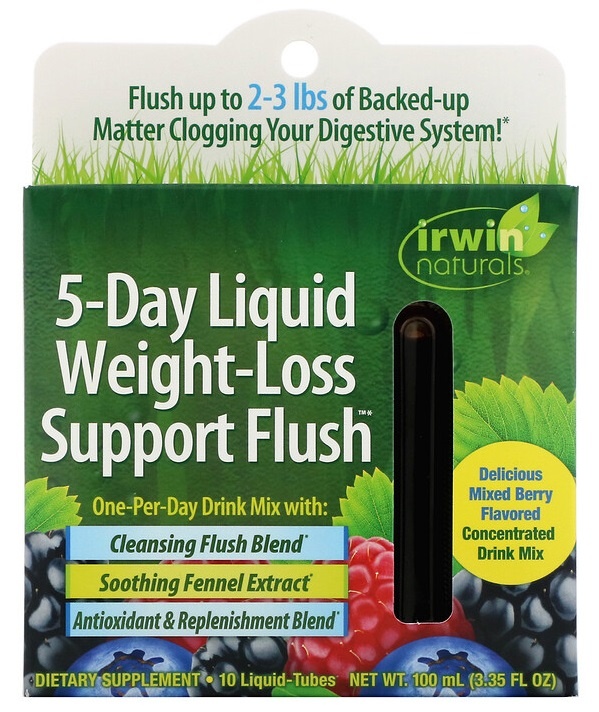 slide 1 of 1, Irwin Naturals 5-Day Liquid Weight-Loss Support Flush, 10 ct