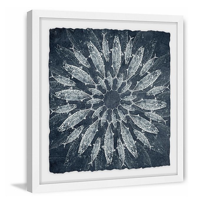 slide 2 of 6, Marmont Hill White Burst Square Framed Wall Art, 25 in