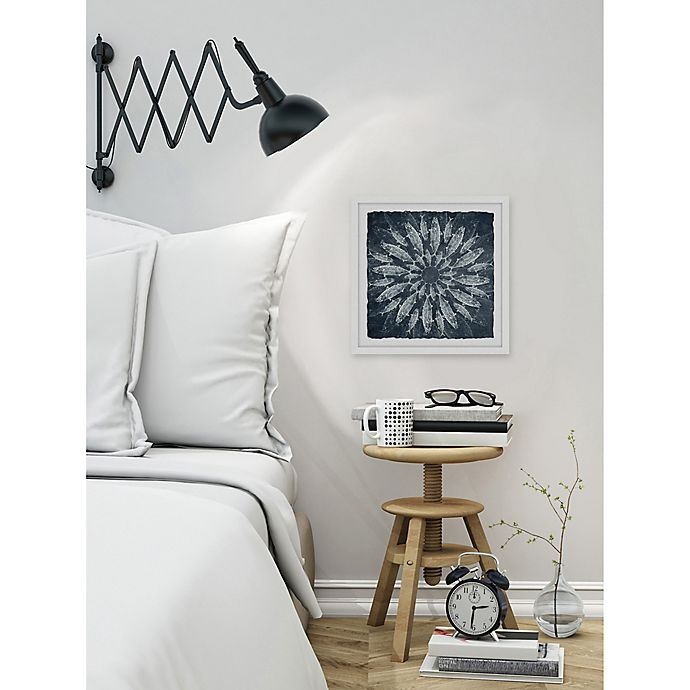 slide 3 of 6, Marmont Hill White Burst Square Framed Wall Art, 25 in