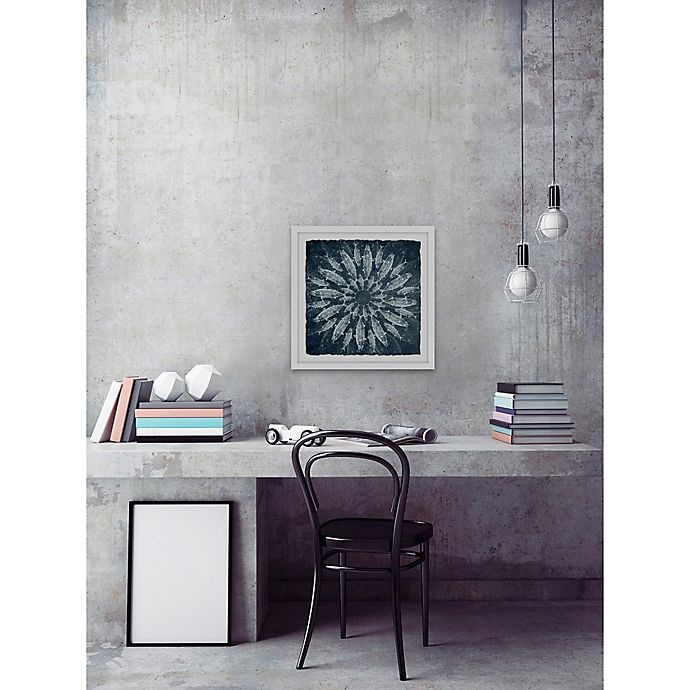 slide 4 of 6, Marmont Hill White Burst Square Framed Wall Art, 25 in