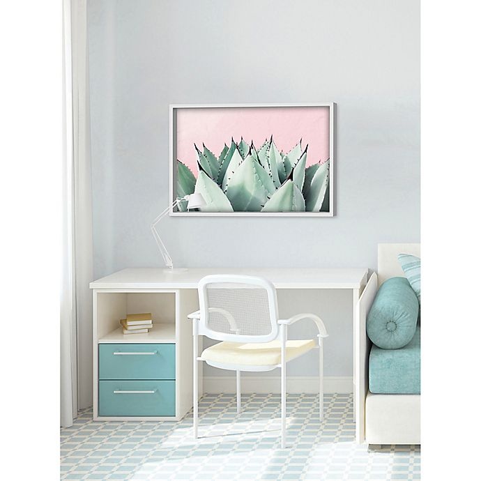 slide 3 of 7, Marmont Hill Sweet Succulents Framed Wall Art, 30 in x 20 in