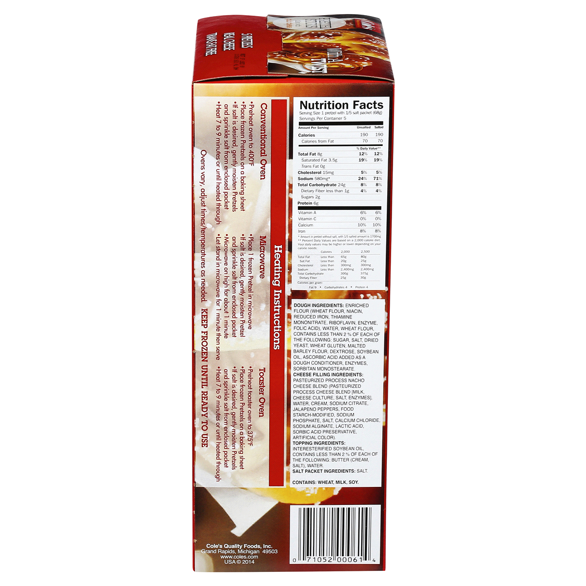 Cole's Pretzel Sticks Filled With Pub Cheese 12 oz Shipt