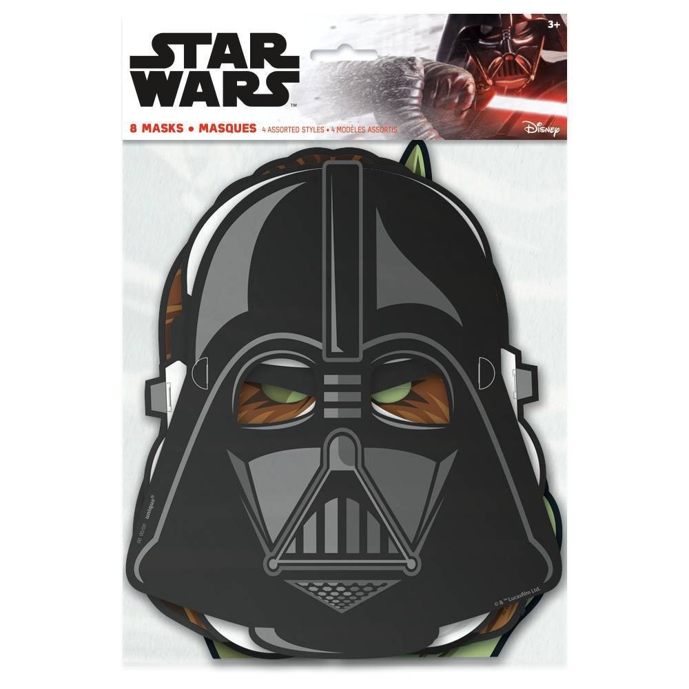 slide 2 of 2, Star Wars Classic Mask, 8 ct