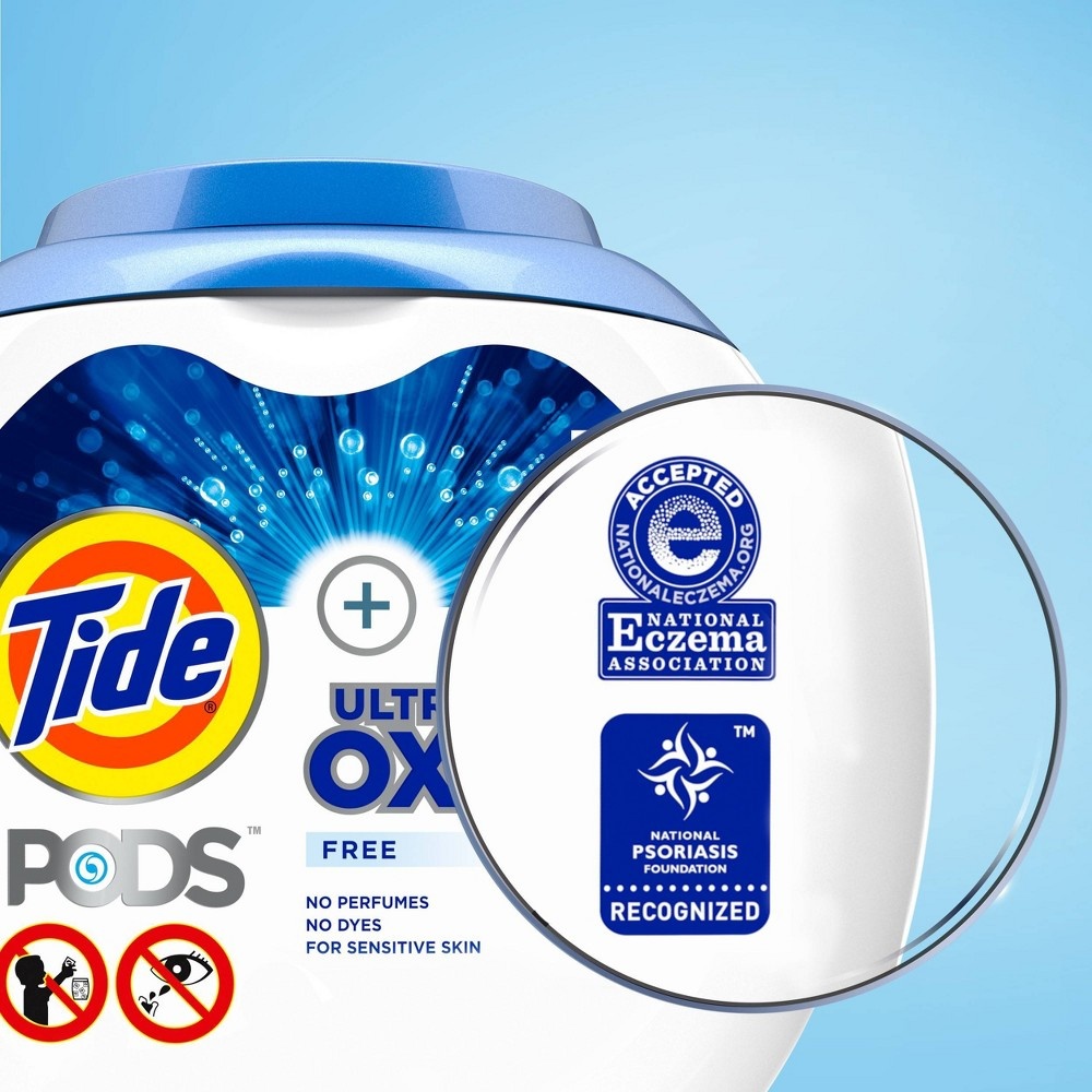 slide 6 of 7, Tide Pods Laundry Detergent Pacs with OxiFree, 32 ct