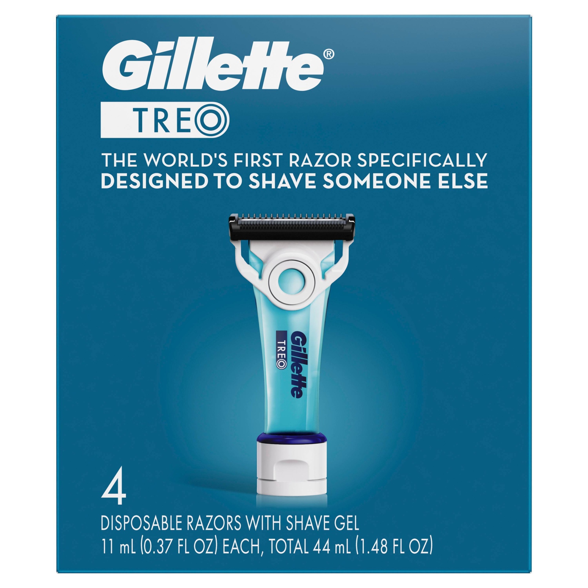 slide 1 of 7, Gillete Treo Disposable Razor, 4 ct