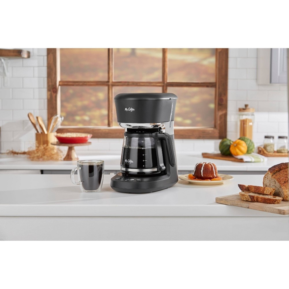 slide 10 of 11, Mr. Coffee 12 Cup Programmable Coffee Maker with Dishwashable Design, 1 ct