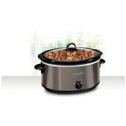 Crock-Pot Crock Pot 6qt Manual Slow Cooker - Black/Stainless Steel
