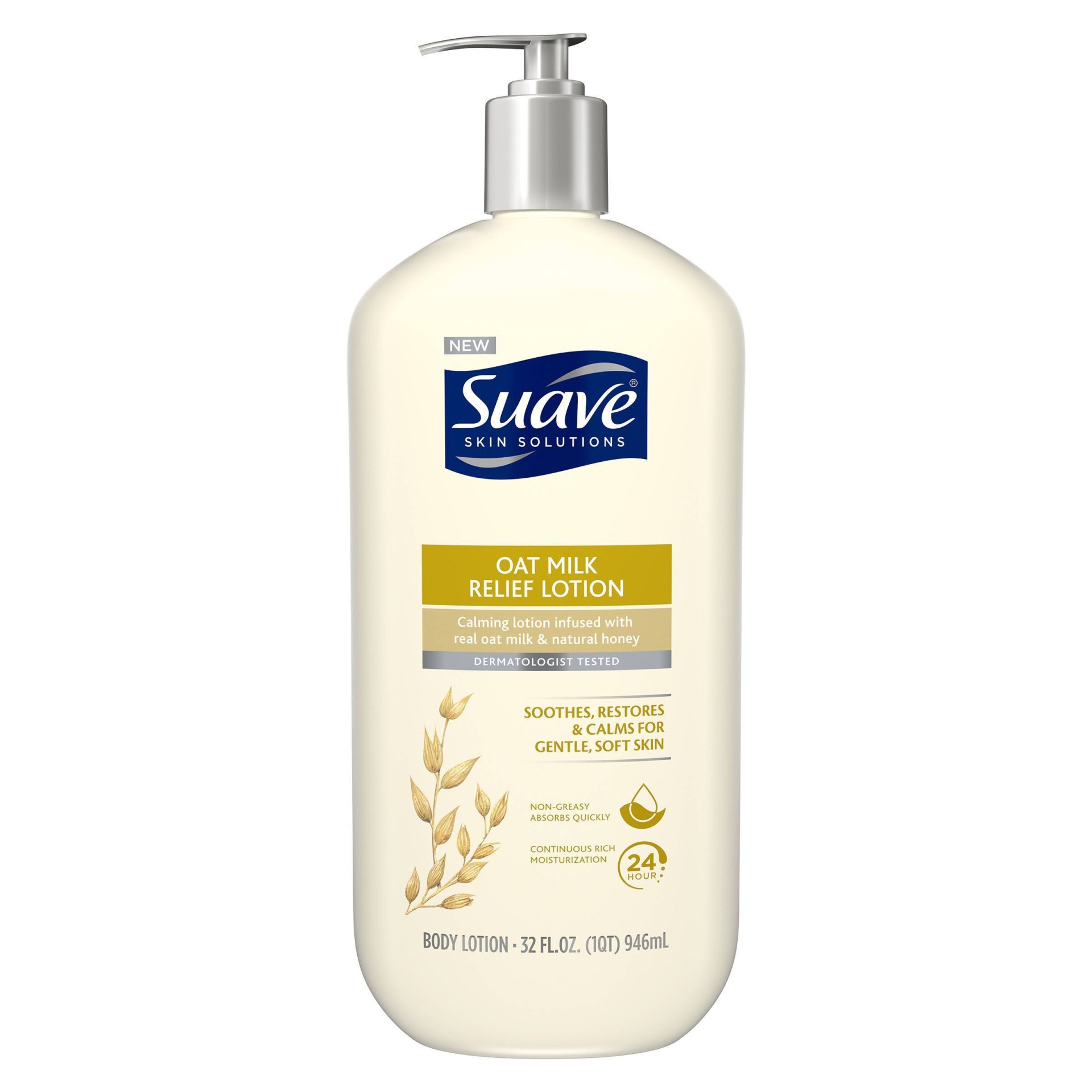 slide 1 of 4, Suave Skin Solutions Oat Milk Relief Lotion, 32 oz