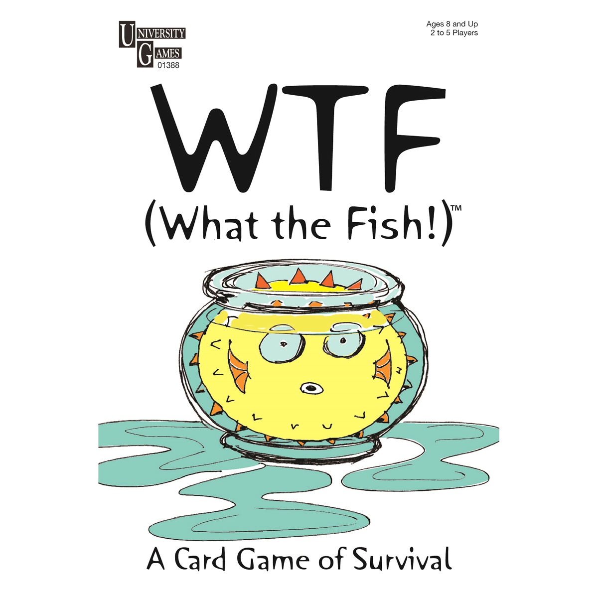 slide 1 of 1, University Games Wtf (What The Fish!) Card Game, 1 ct