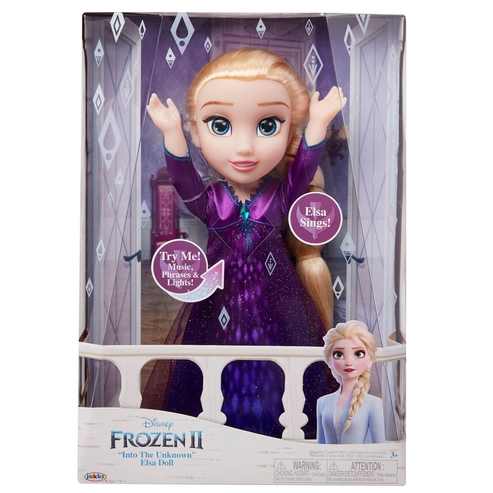 slide 12 of 13, Disney Frozen 2 Into The Unknown Singing Feature Elsa Doll, 1 ct