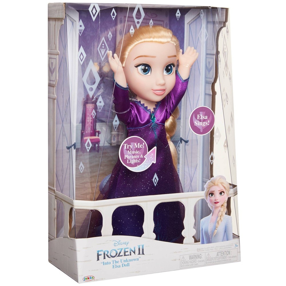 slide 11 of 13, Disney Frozen 2 Into The Unknown Singing Feature Elsa Doll, 1 ct