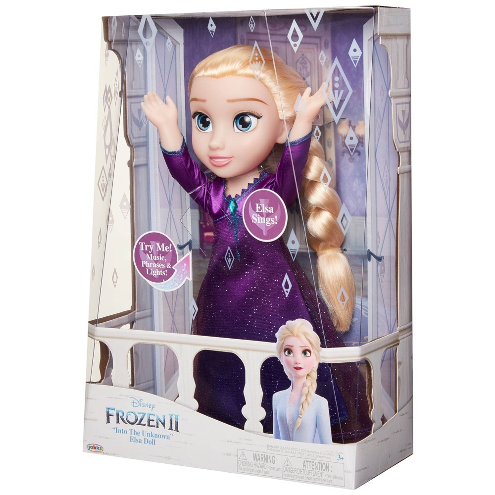 slide 8 of 13, Disney Frozen 2 Into The Unknown Singing Feature Elsa Doll, 1 ct