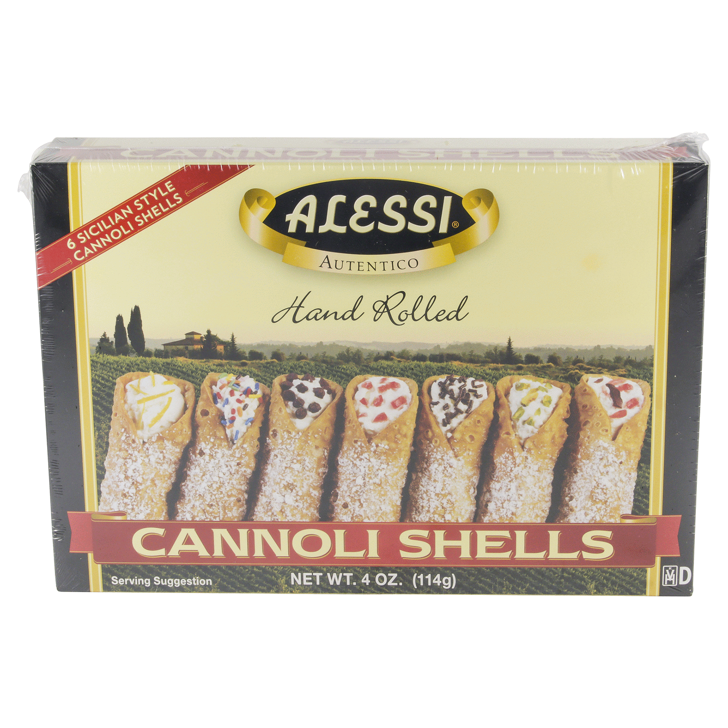 slide 1 of 3, Alessi Sicilian Style Cannoli Shells, 4 oz