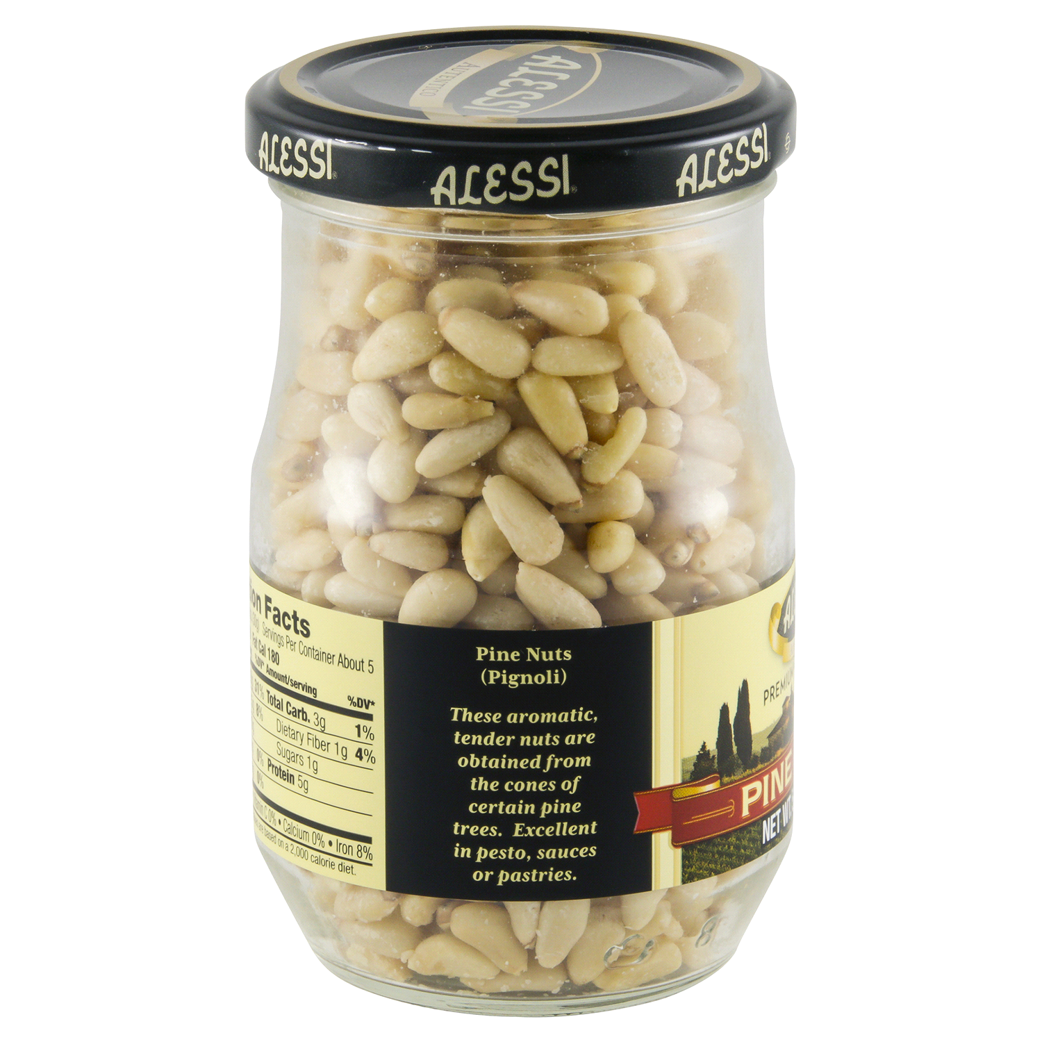 slide 2 of 3, Alessi Pine Nuts 5 oz, 5 oz