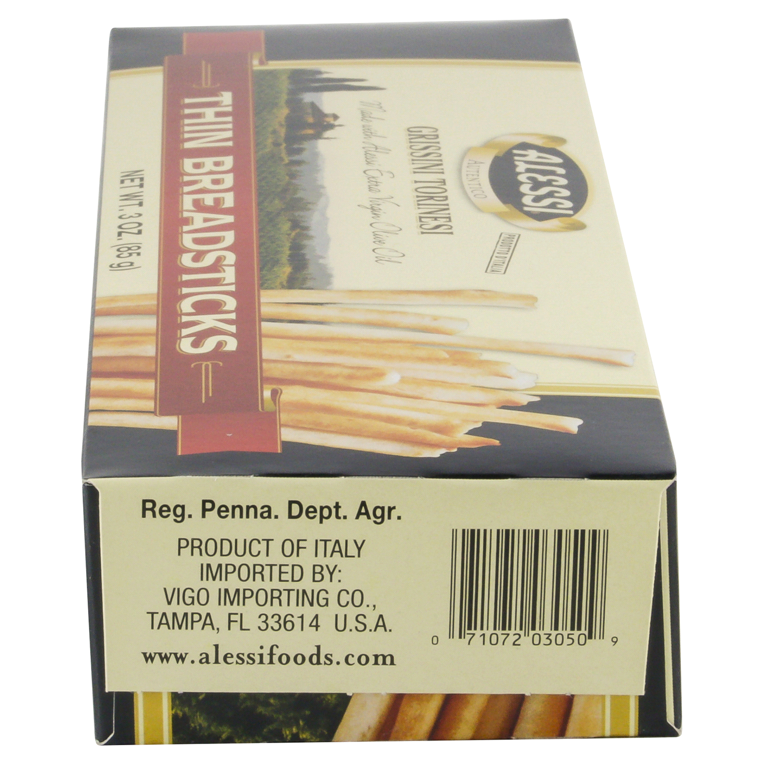 slide 2 of 3, Alessi Thin Breadsticks 3 oz, 3 oz