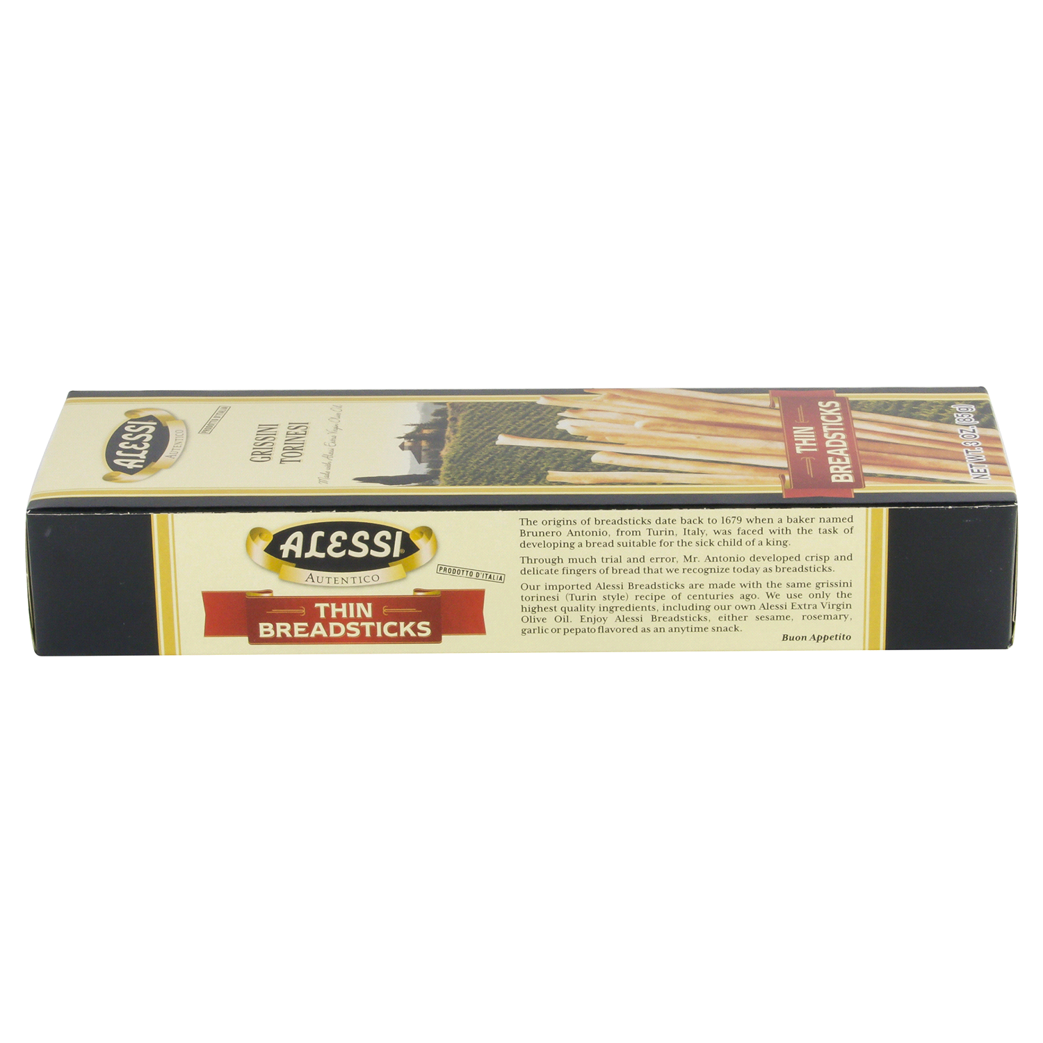 slide 3 of 3, Alessi Thin Breadsticks 3 oz, 3 oz