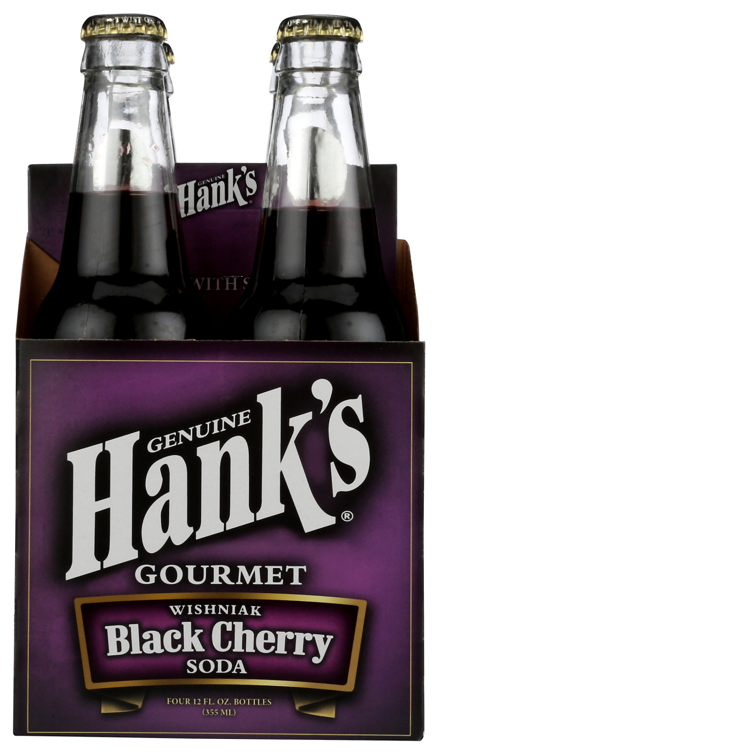 slide 1 of 2, Hank's Hanks Soda Black - 4 ct; 12 oz - 4 ct; 12 oz, 4 ct; 12 oz