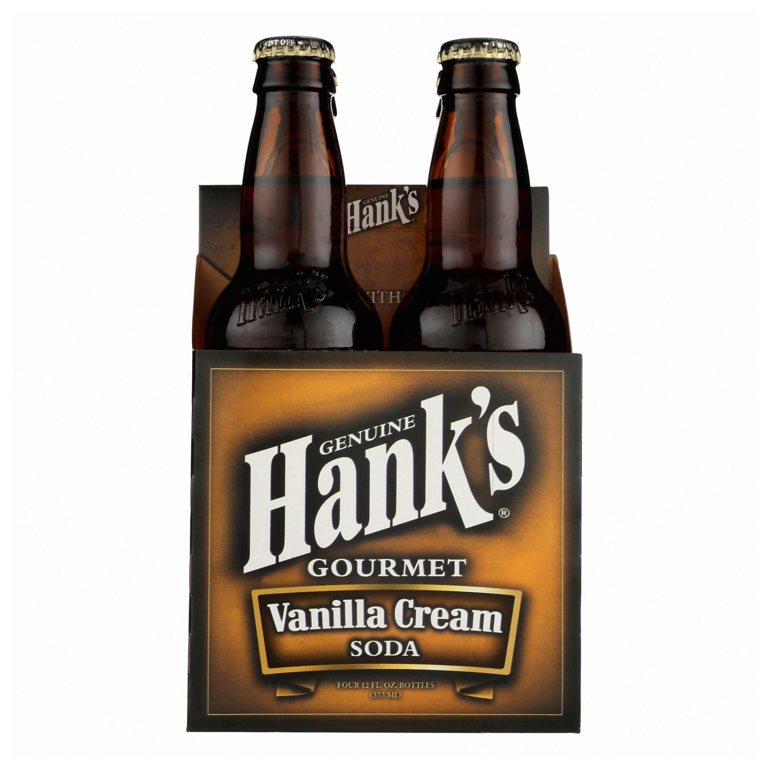 slide 1 of 2, Hank's Gourmet Vanilla Cream Soda - 4 ct, 4 ct; 12 oz