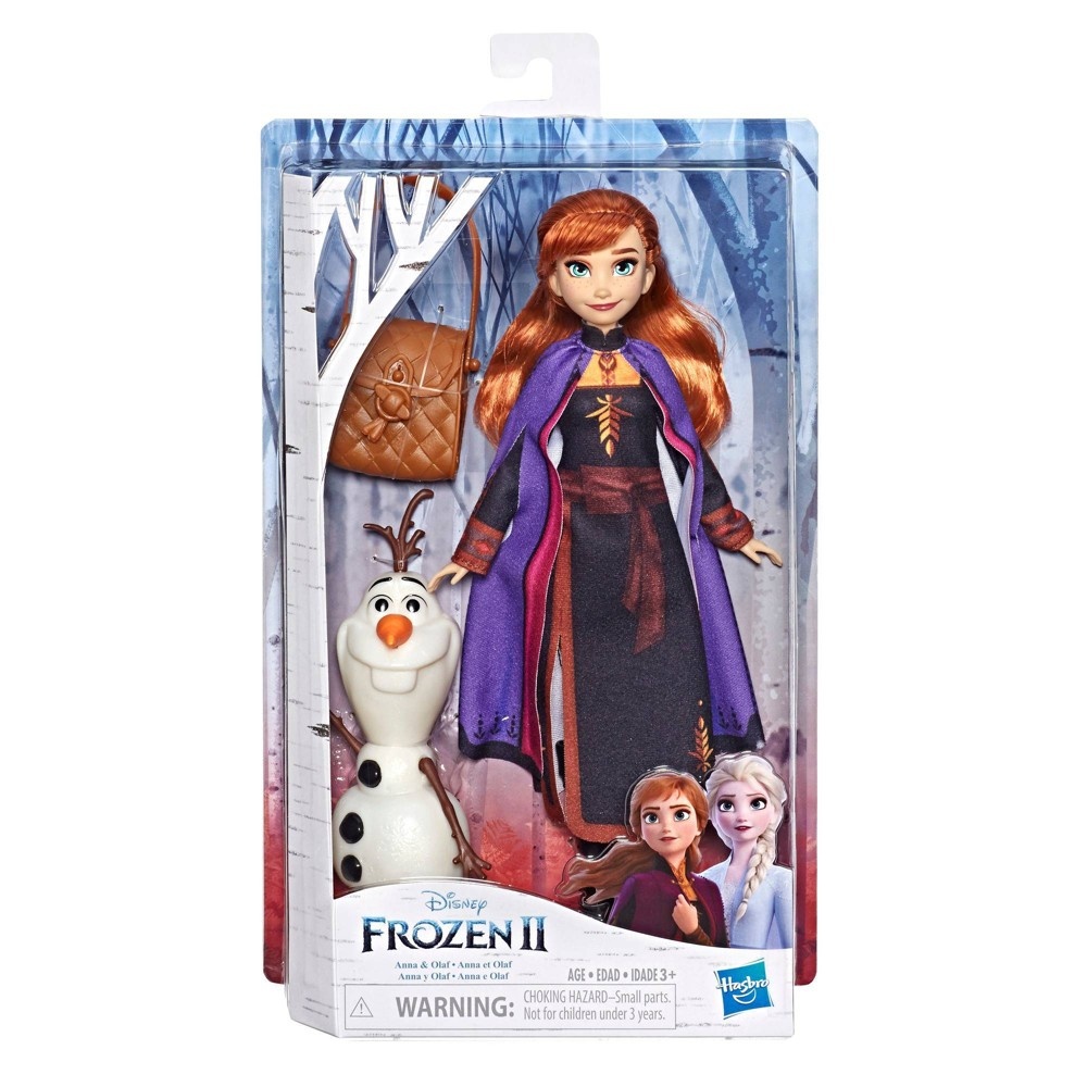 slide 2 of 2, Disney Frozen 2 Anna Doll With Buildable Olaf Figure and Backpack Accessory, 3 ct