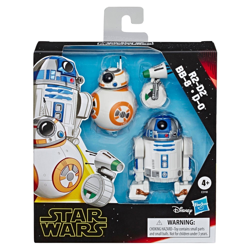 slide 2 of 8, Star Wars Galaxy of Adventures R2-D2, BB-8, D-O Toy Droid Figures, 3 ct