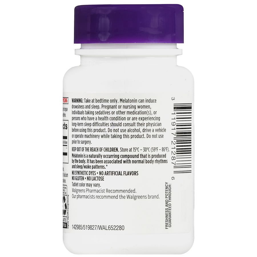 slide 2 of 5, Walgreens Dye-Free Melatonin 10 mg Cherry, 30 ct