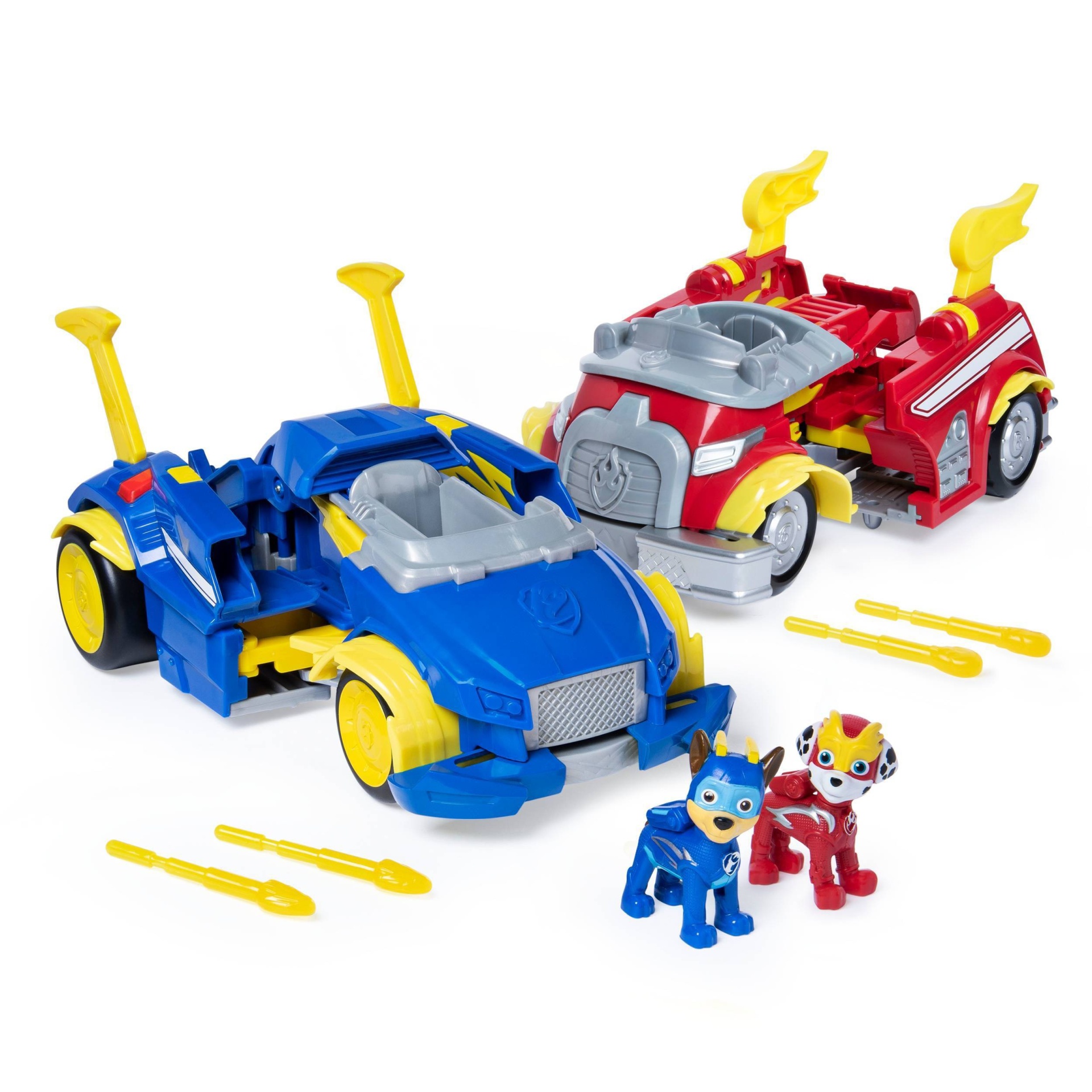 slide 1 of 1, PAW Patrol Marshall and Chase Powered up Vehicles Dual Pack, 1 ct