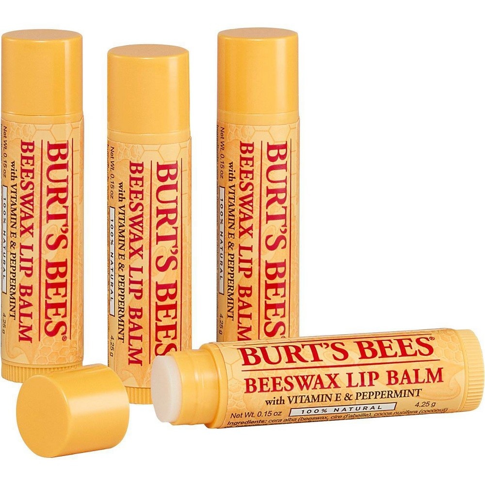 slide 3 of 4, Burt's Bees Beeswax Bounty Lip Balm - Classic, 4 ct