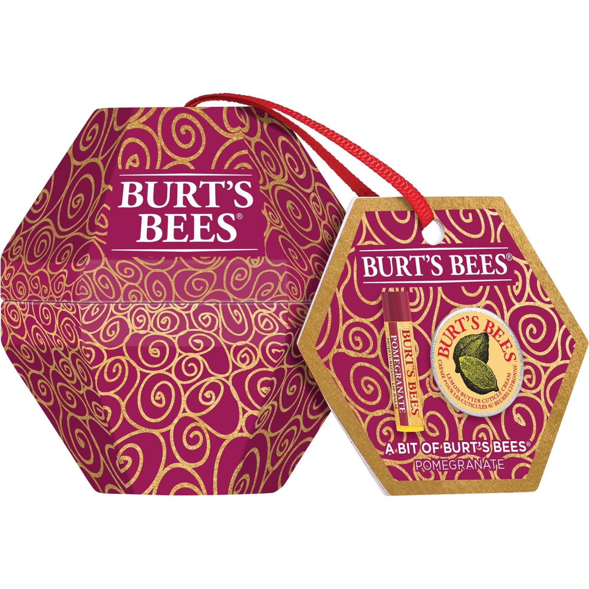 slide 1 of 4, Burt's Bees A Bit of Burt's Lip Balm - Pomegranate, 2 ct