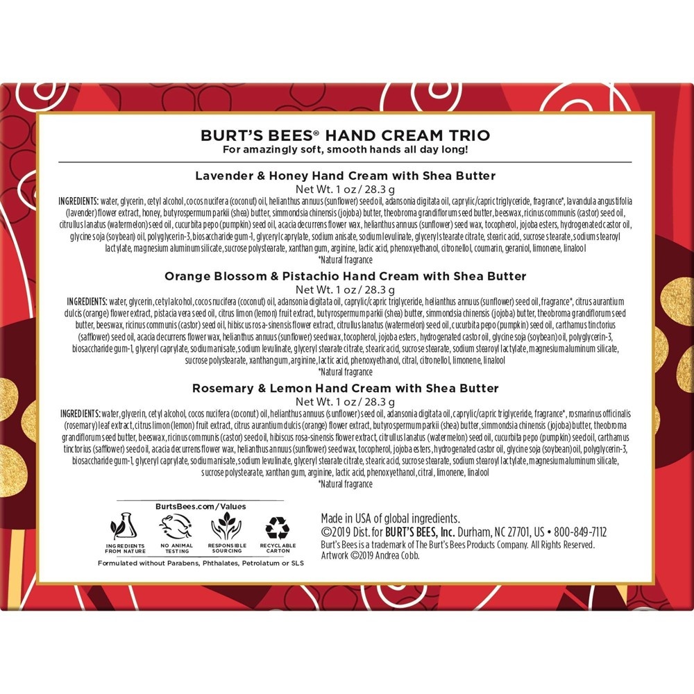 slide 2 of 3, Burt's Bees Hand Cream Giftset, 3 ct