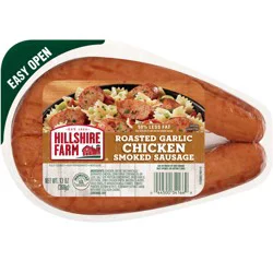 Hillshire Farm Chicken Smoked Sausage, Roasted Garlic, 13 oz.
