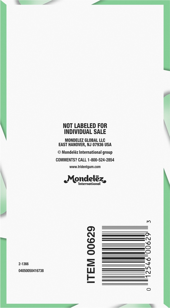 slide 2 of 12, Trident Purely Sugar Free Spearmint Gum with Xylitol 12 - 14 Stick Packages, 12 ct