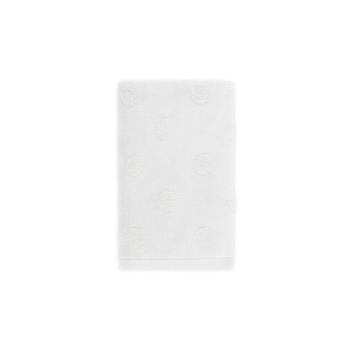 slide 1 of 1, Winter Wonderland Holiday Dots Hand Towel - White, 1 ct