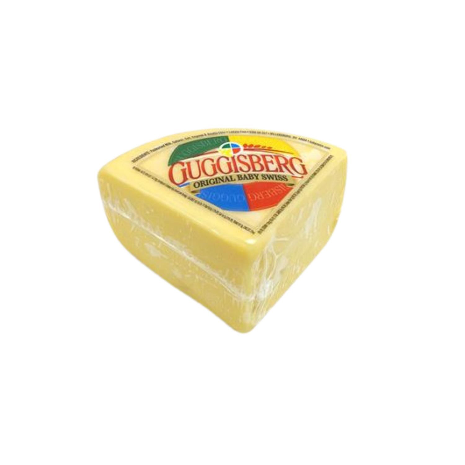 slide 1 of 2, Guggisberg Baby Swiss Cheese Wedge 12 Oz, 12 oz
