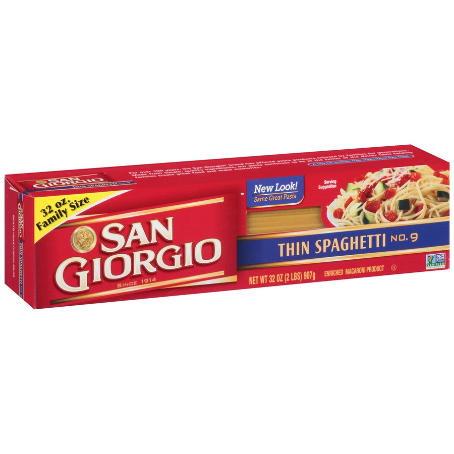 slide 2 of 8, San Giorgio Thin Spaghetti Pasta, 32 oz