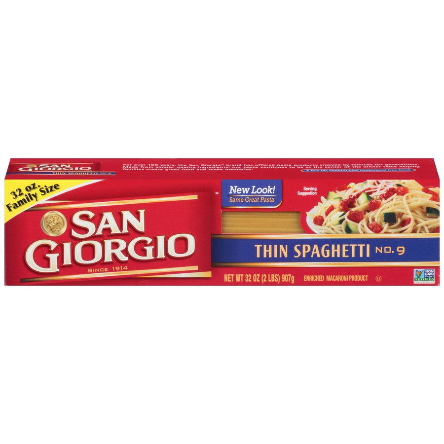 slide 1 of 8, San Giorgio Thin Spaghetti Pasta, 32 oz