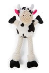 slide 6 of 13, goDog Skinny Cow Dog Toy S/M, SM/MED